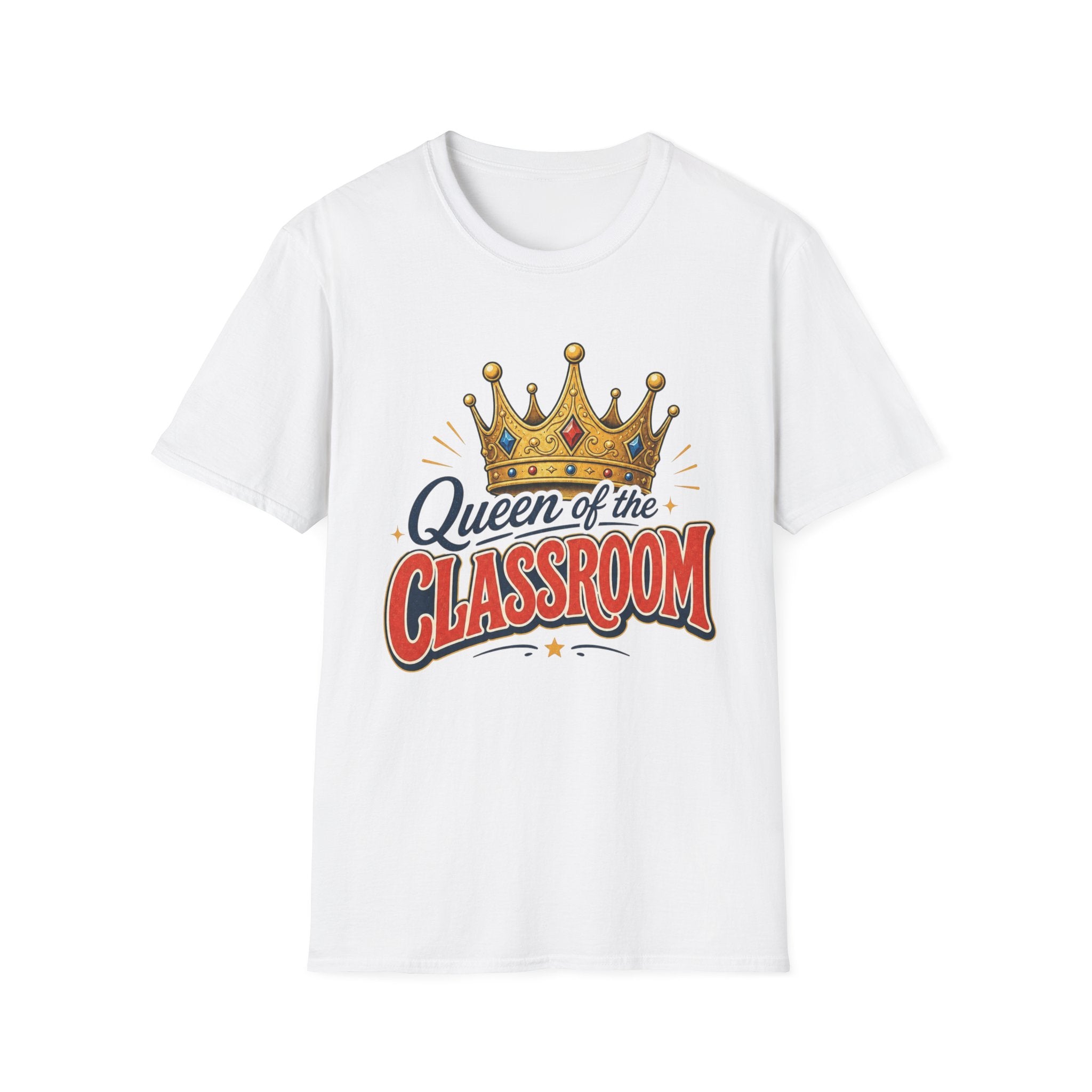 Queen of the Classroom T-Shirt — Teacher Crown Graphic Tee