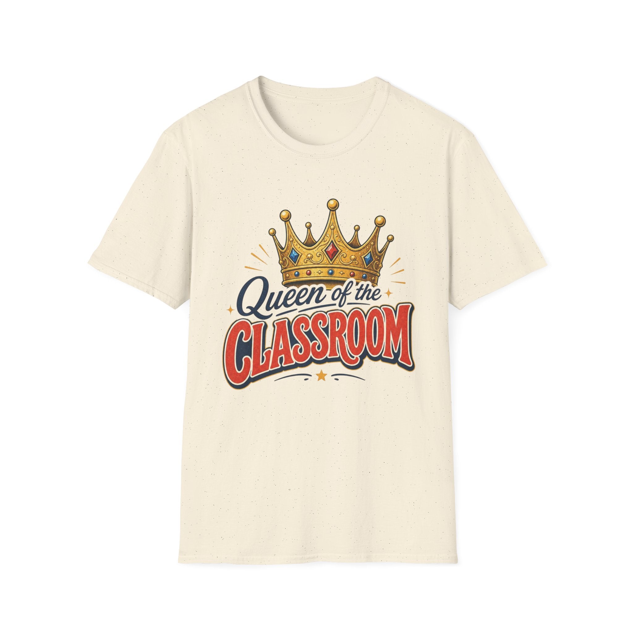 Queen of the Classroom T-Shirt — Teacher Crown Graphic Tee
