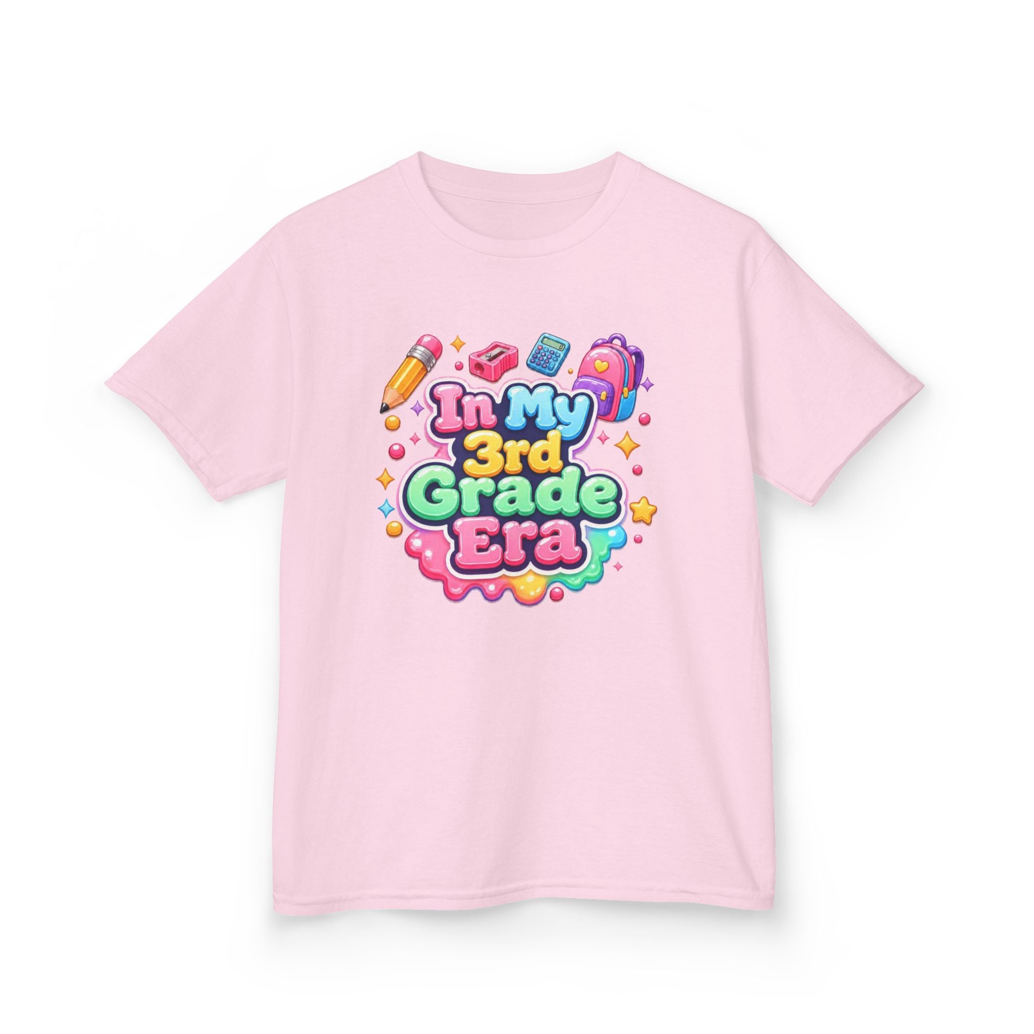 Kids T-Shirt — "In My 3rd Grade Era" Colorful Back-to-School Tee