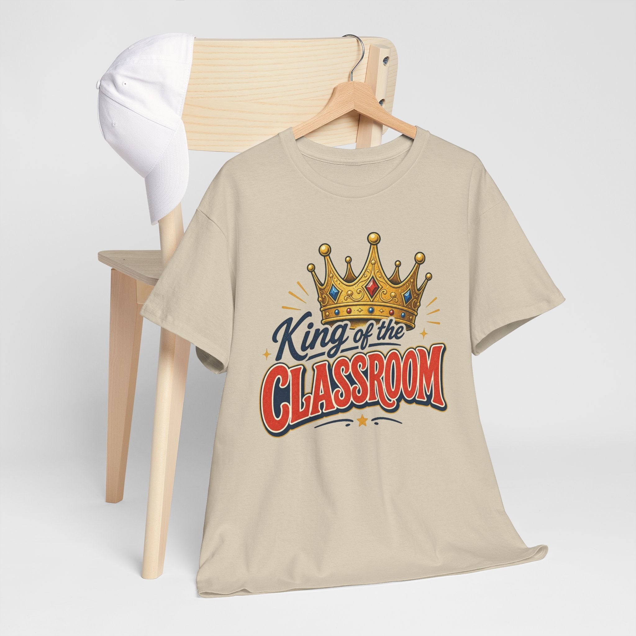King of the Classroom Tee — Teacher Appreciation Crown Shirt Men