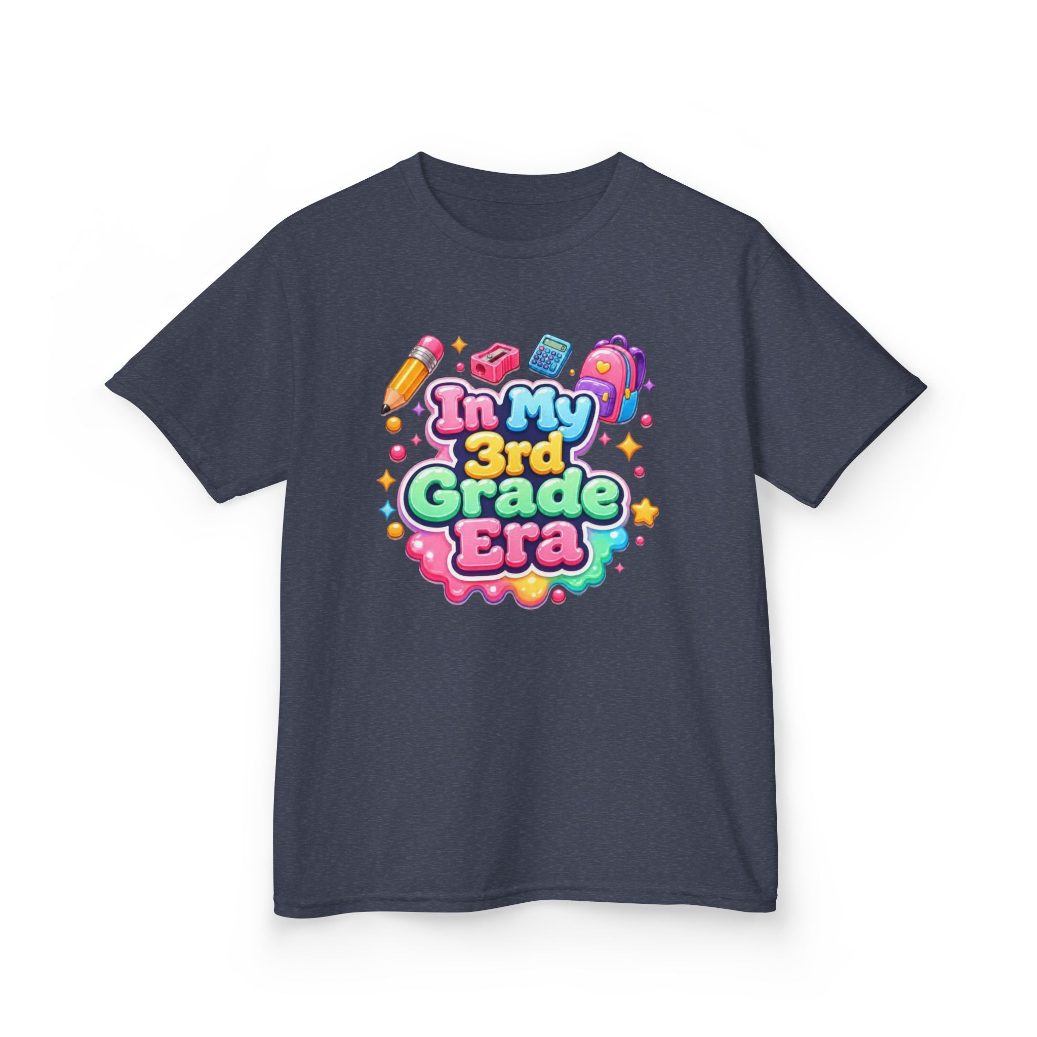 Kids T-Shirt — "In My 3rd Grade Era" Colorful Back-to-School Tee