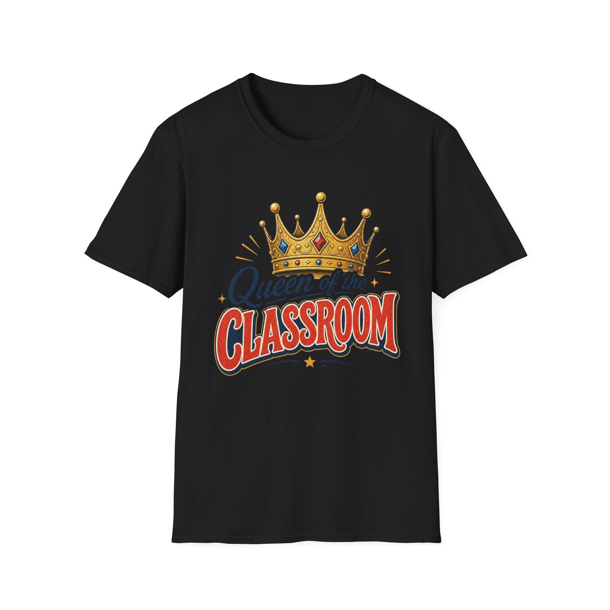 Queen of the Classroom T-Shirt — Teacher Crown Graphic Tee