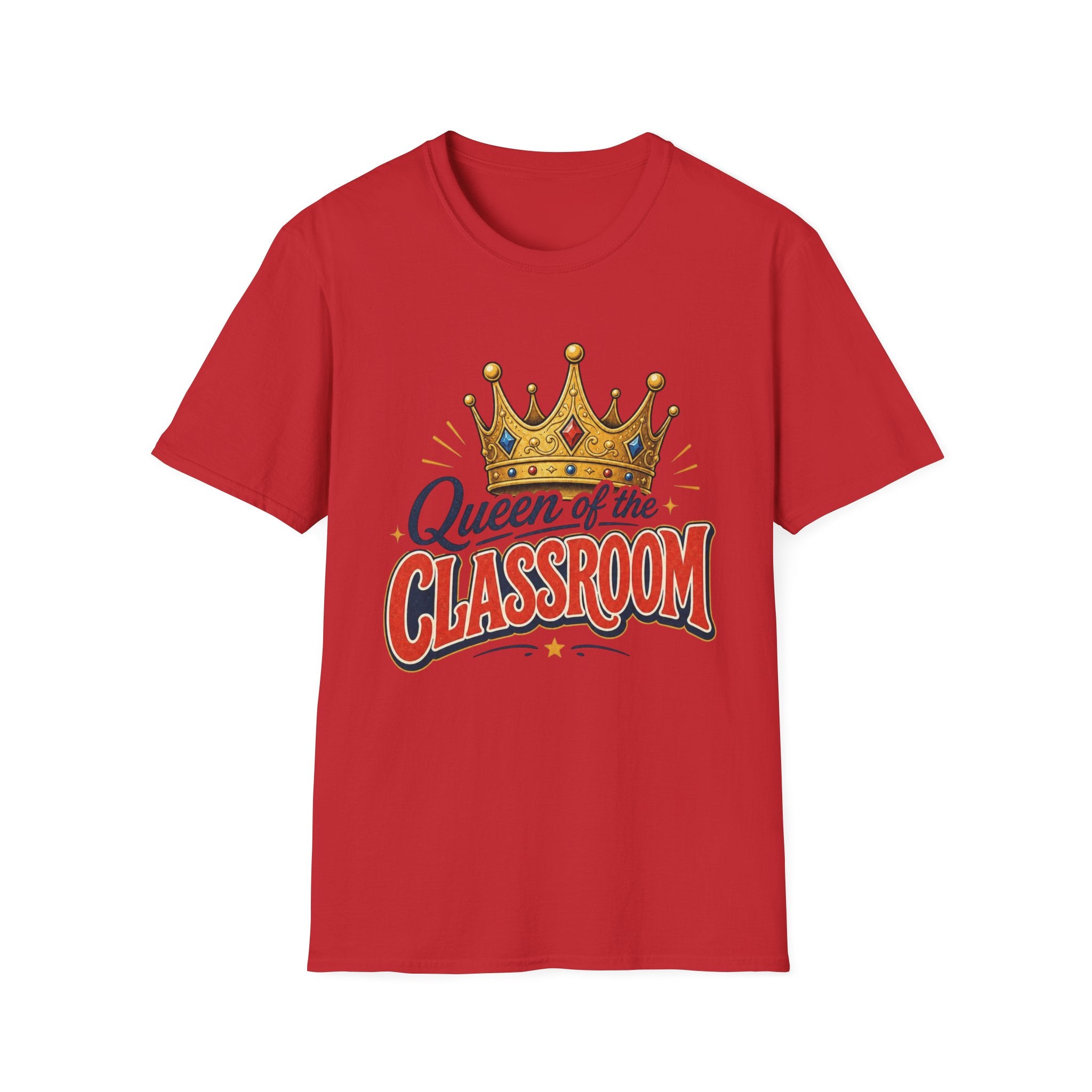 Queen of the Classroom T-Shirt — Teacher Crown Graphic Tee